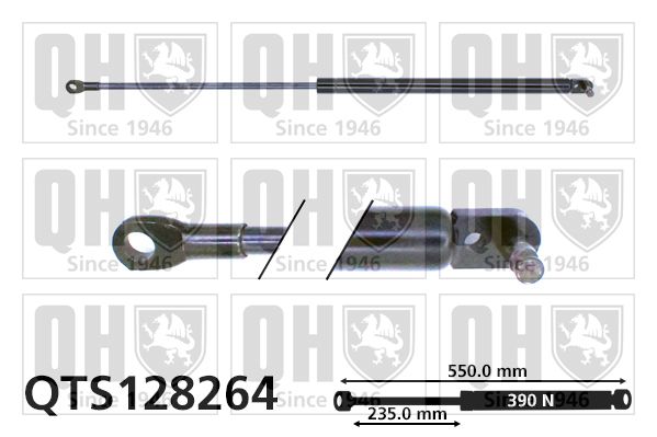 QUINTON HAZELL Газовая пружина, крышка багажник QTS128264